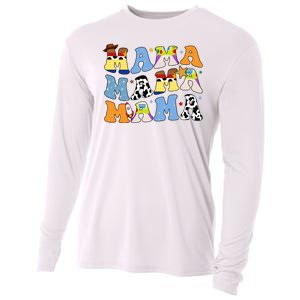 Mama Retro Character Cute Cooling Performance Long Sleeve Crew