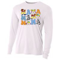 Mama Retro Character Cute Cooling Performance Long Sleeve Crew