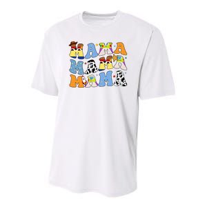 Mama Retro Character Cute Youth Performance Sprint T-Shirt