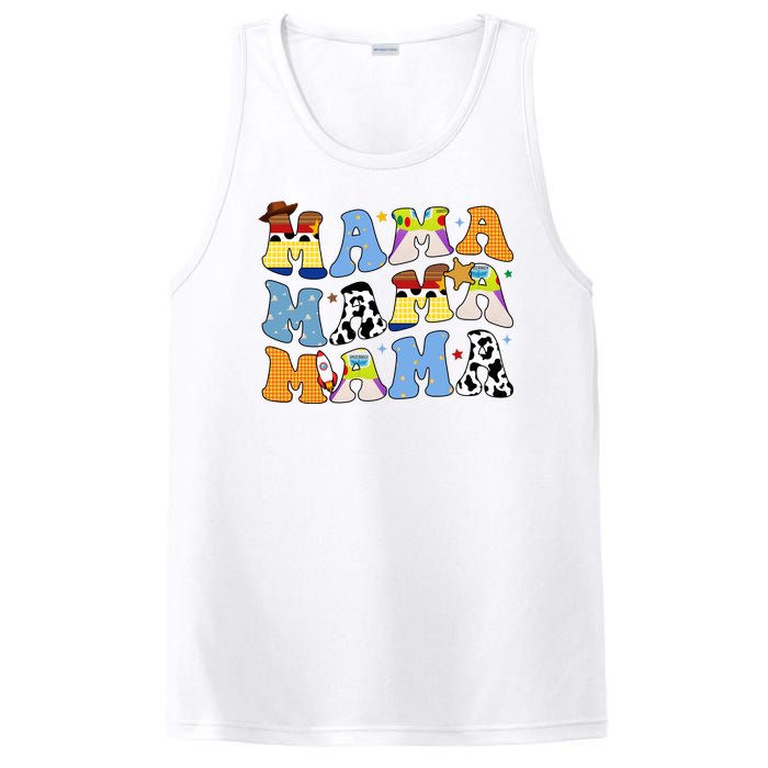 Mama Retro Character Cute PosiCharge Competitor Tank