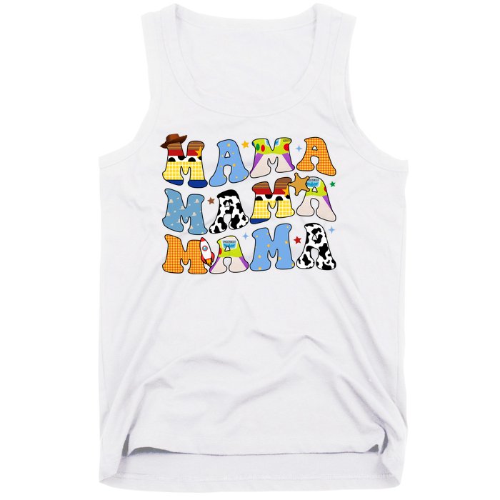 Mama Retro Character Cute Tank Top