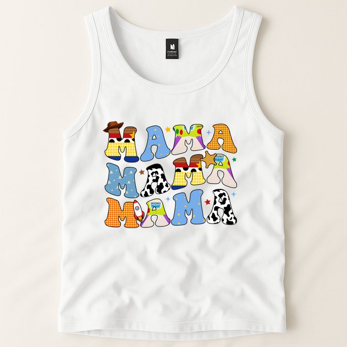 Mama Retro Character Cute Tank Top