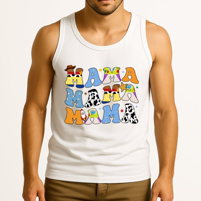 Mama Retro Character Cute Tank Top