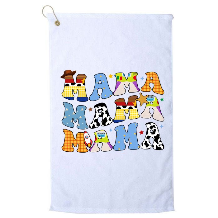 Mama Retro Character Cute Golf Towel