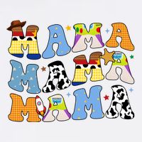 Mama Retro Character Cute Golf Towel
