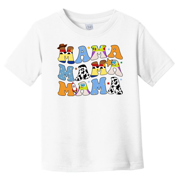 Mama Retro Character Cute Toddler T-Shirt