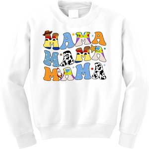 Mama Retro Character Cute Kids Sweatshirt