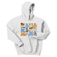 Mama Retro Character Cute Kids Hoodie