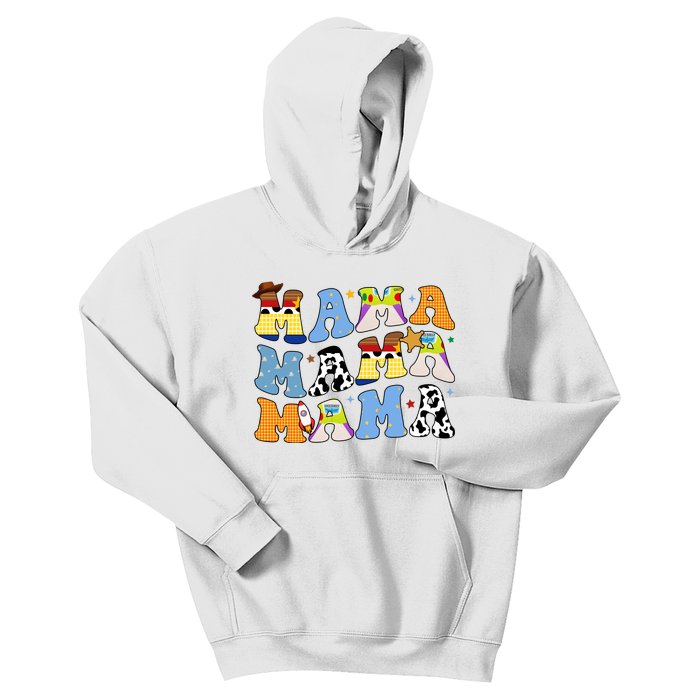 Mama Retro Character Cute Kids Hoodie