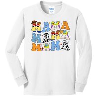 Mama Retro Character Cute Kids Long Sleeve Shirt