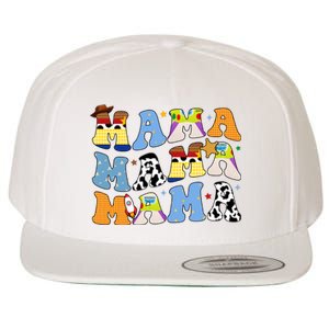 Mama Retro Character Cute Wool Snapback Cap