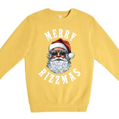 Merry Rizzmas Christmas Holiday Xmas Santa Claus Premium Crewneck Sweatshirt