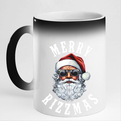 Merry Rizzmas Christmas Holiday Xmas Santa Claus 11oz Black Color Changing Mug