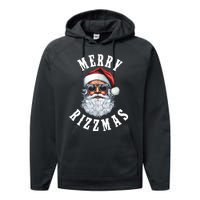 Merry Rizzmas Christmas Holiday Xmas Santa Claus Performance Fleece Hoodie