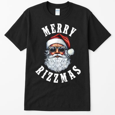 Merry Rizzmas Christmas Holiday Xmas Santa Claus Tall T-Shirt