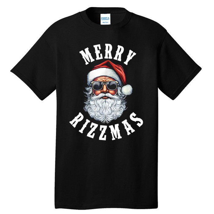 Merry Rizzmas Christmas Holiday Xmas Santa Claus Tall T-Shirt