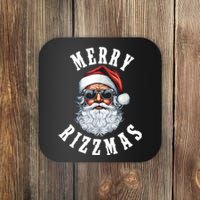 Merry Rizzmas Christmas Holiday Xmas Santa Claus Coaster