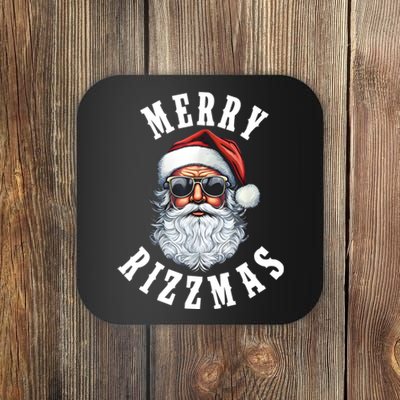 Merry Rizzmas Christmas Holiday Xmas Santa Claus Coaster