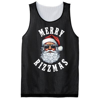 Merry Rizzmas Christmas Holiday Xmas Santa Claus Mesh Reversible Basketball Jersey Tank