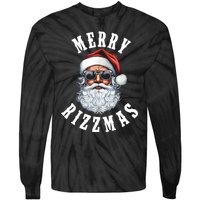 Merry Rizzmas Christmas Holiday Xmas Santa Claus Tie-Dye Long Sleeve Shirt