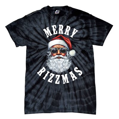 Merry Rizzmas Christmas Holiday Xmas Santa Claus Tie-Dye T-Shirt