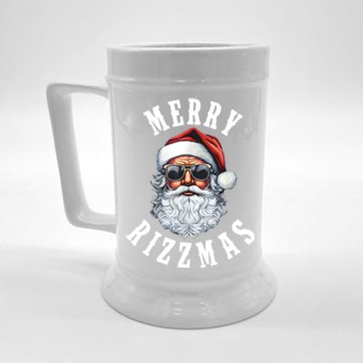 Merry Rizzmas Christmas Holiday Xmas Santa Claus Beer Stein