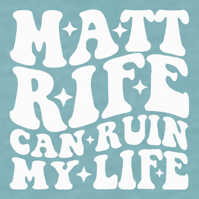 Matt Rife Can Ruin My Life Sueded Cloud Jersey T-Shirt