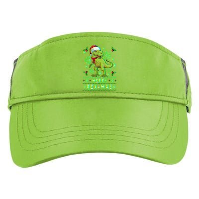 Merry Rexmas Christmas Trex Gift Adult Drive Performance Visor