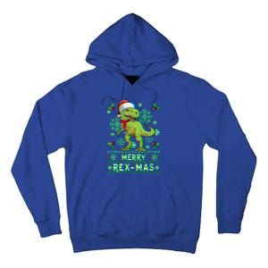 Merry Rexmas Christmas Trex Gift Tall Hoodie