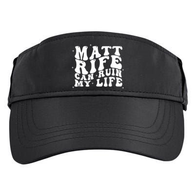 Matt Rife Can Ruin My Life Funny Wavy Retro Adult Drive Performance Visor