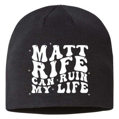 Matt Rife Can Ruin My Life Funny Wavy Retro Sustainable Beanie