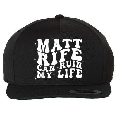 Matt Rife Can Ruin My Life Funny Wavy Retro Wool Snapback Cap