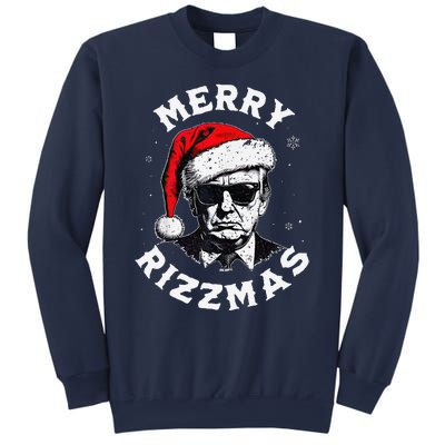 Merry Rizzmas Christmas Funny Trump Santa Claus Xmas Pajamas Sweatshirt