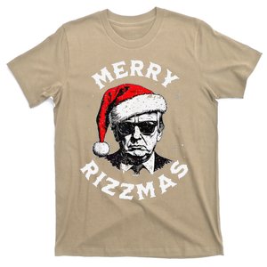 Merry Rizzmas Christmas Funny Trump Santa Claus Xmas Pajamas T-Shirt