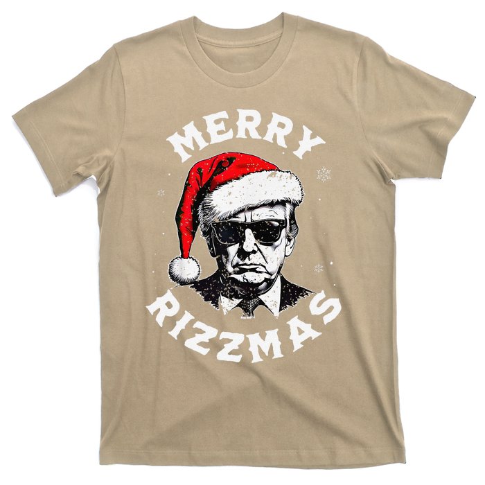 Merry Rizzmas Christmas Funny Trump Santa Claus Xmas Pajamas T-Shirt