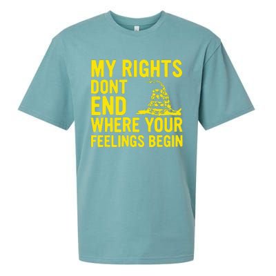 My Rights Dont End Where Your Feelings Begin Sueded Cloud Jersey T-Shirt