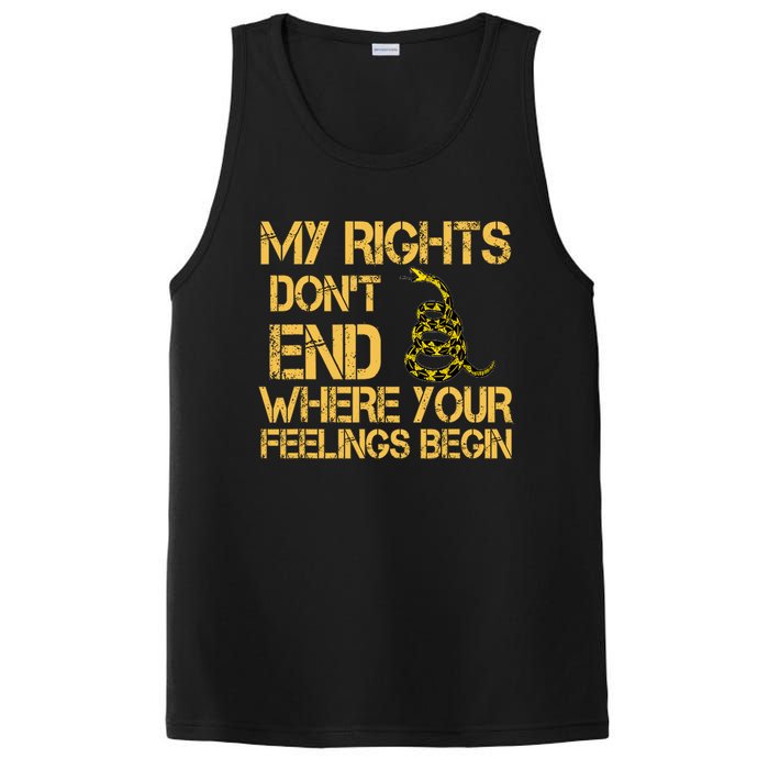 My Rights Don't End Where Your Feelings Begin PosiCharge Competitor Tank