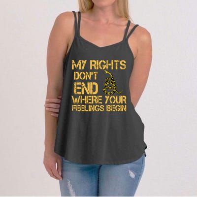 My Rights Don't End Where Your Feelings Begin Women's Strappy Tank