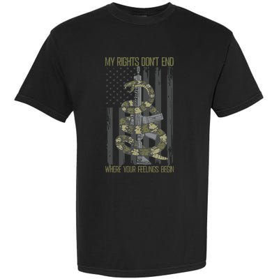 My Rights Dont End Where Your Feelings Begin Garment-Dyed Heavyweight T-Shirt