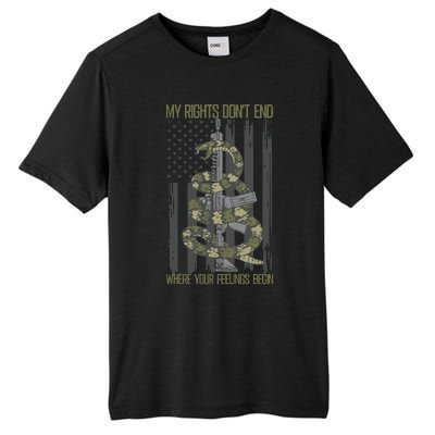 My Rights Dont End Where Your Feelings Begin Tall Fusion ChromaSoft Performance T-Shirt