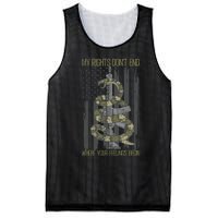 My Rights Dont End Where Your Feelings Begin Mesh Reversible Basketball Jersey Tank