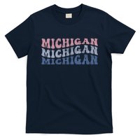 Michigan Retro Distressed Logo T-Shirt