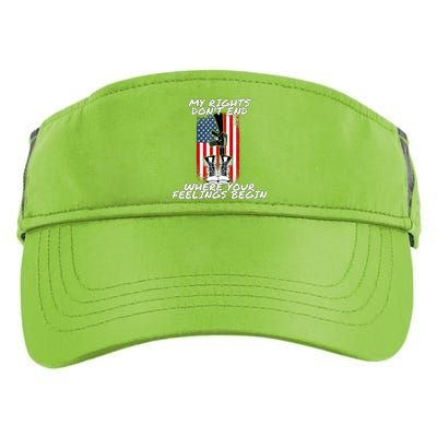 My Rights Dont End Where Your Feelings Begin Adult Drive Performance Visor