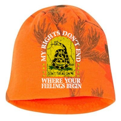 My Rights Don't End Where Your Feelings Begin American Made Gift Kati - Camo Knit Beanie