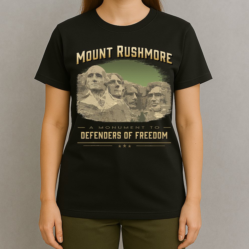 Mount Rushmore Defenders Of Freedom South Dakota USA T-Shirt