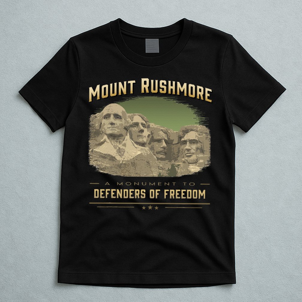 Mount Rushmore Defenders Of Freedom South Dakota USA T-Shirt
