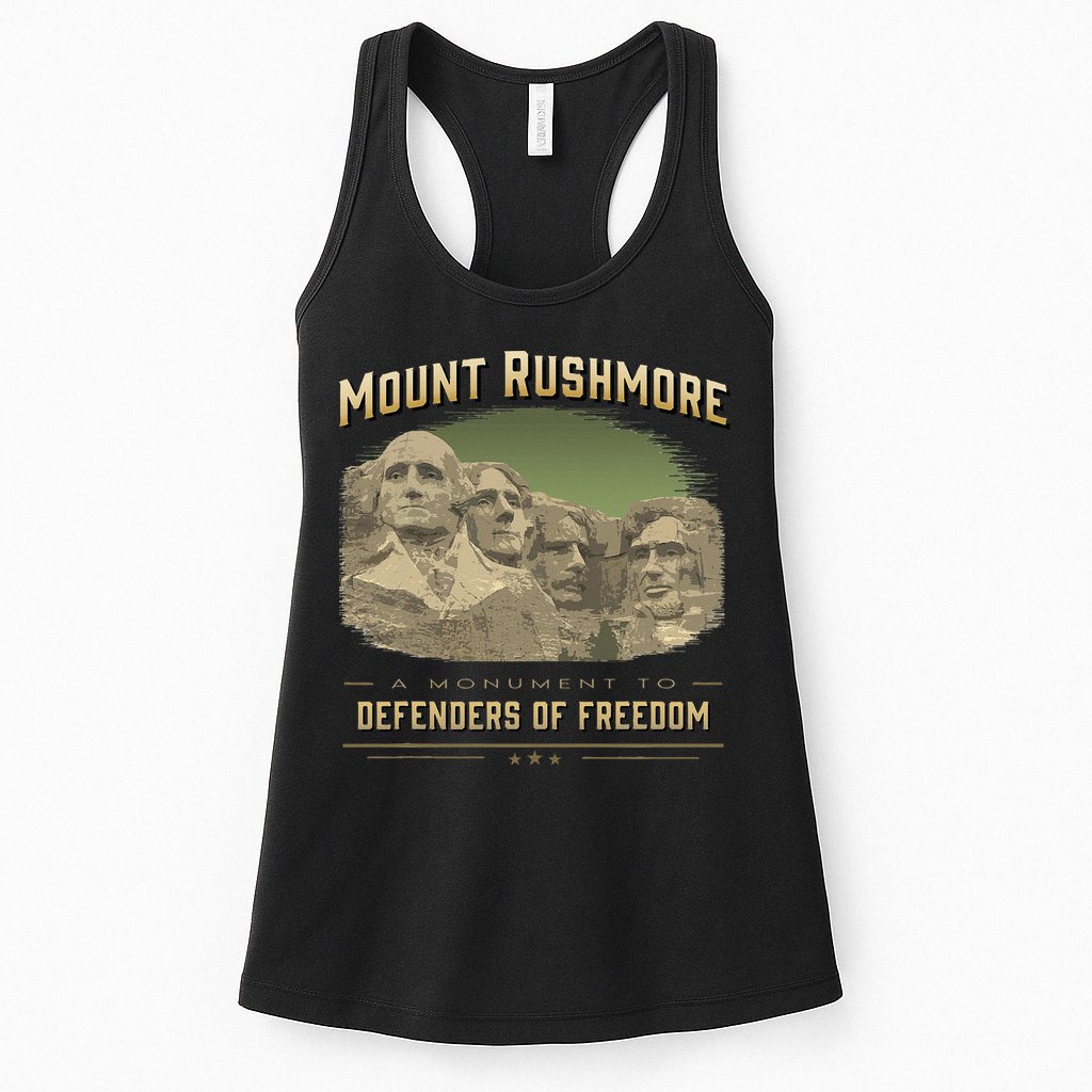 Mount Rushmore Defenders Of Freedom South Dakota USA Womens Tank Top