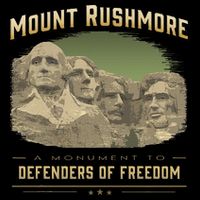Mount Rushmore Defenders Of Freedom South Dakota USA Womens T-Shirt