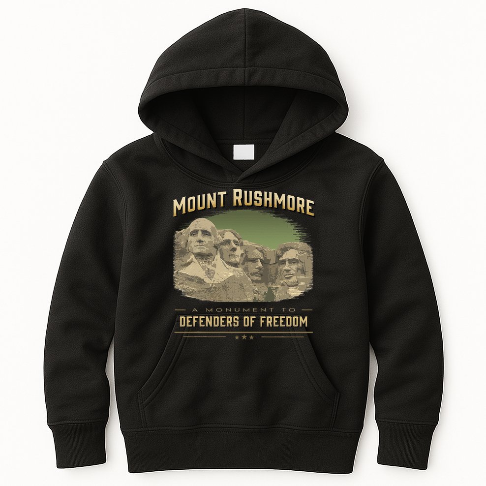 Mount Rushmore Defenders Of Freedom South Dakota USA Kids Hoodie