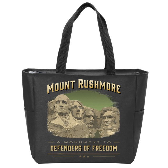 Mount Rushmore Defenders Of Freedom South Dakota USA Zip Tote Bag